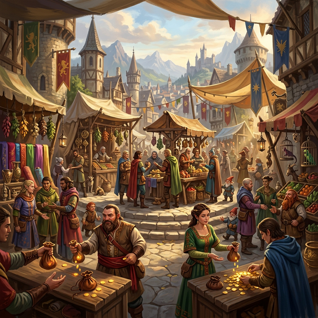 Economy Marketplace Concept